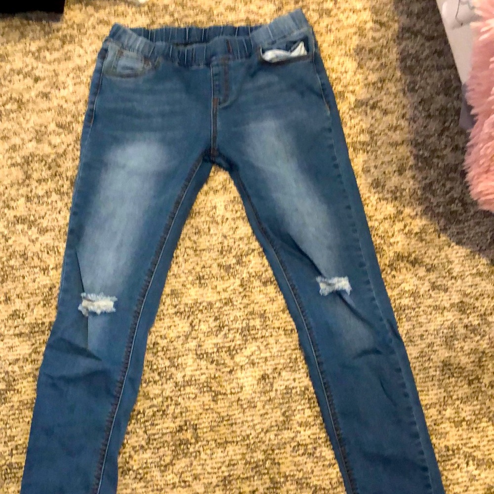 Stretch banded jeggings